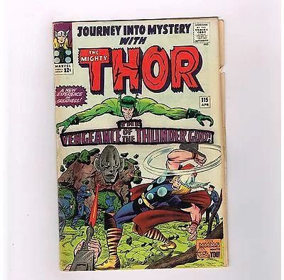 Buy THOR (JOURNEY INTO MYSTERY) #115 Loki Battles Thor In This Silver Age Find! • 32.13£