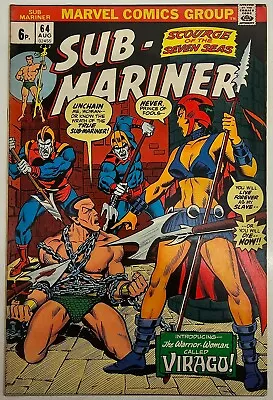 Buy Marvel Comics Bronze Age Namor The Savage Sub Mariner Key Issue 64 High Grade FN • 0.99£