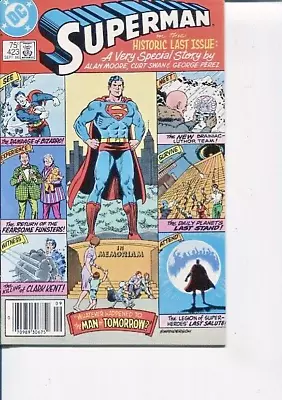 Buy Superman 423 Vf  Alan Moore Classic Last Issue Swan/perez 1986 • 14.39£