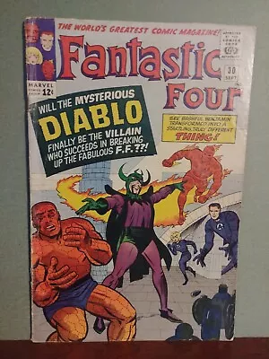Buy Fantastic Four #30 - 1964 - 1st App. Diablo - Marvel -   4.5 • 68.29£