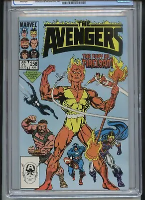 Buy Avengers #258 CGC 9.8 White Pages Firelord Cover • 98.83£