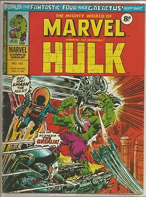 Buy Hulk #162 : Vintage Marvel Comic Book : November 1975 • 6.95£