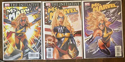 Buy Ms. Marvel #12 #13 # 17 Great Greg Horn Art Covers (2007 Marvel) Comics Lot Of 3 • 11.52£