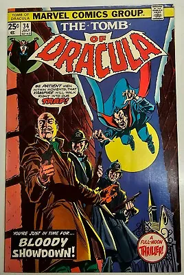Buy Bronze Age Marvel Comic Tomb Of Dracula Key Issue 34 High Grade FN/VF • 18£