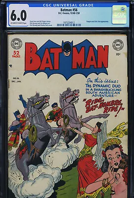 Buy BATMAN #56 - CGC-6.0 - OW-W - Penguin - Vicki Vale - Golden Age • 656.85£