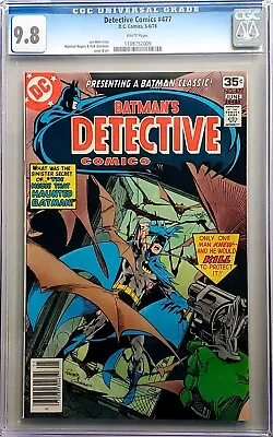 Buy Detective Comics #477 CGC 9.8 White Pages • 217.68£