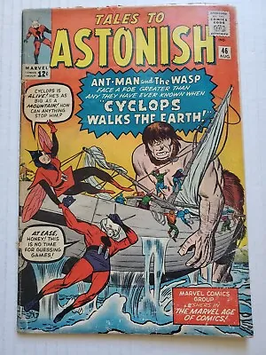 Buy Tales To Astonish #46 Aug 1963 Ant-Man & The Wasp - VG- • 47.40£