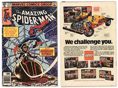 Buy Amazing Spider-Man #210 (VG/FN 5.0) NEWSSTAND 1st App Madame Web 1980 Marvel • 67.59£