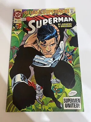 Buy DC Comics Superman #81 Sept 1993. Part Of The Reign Of The Supermen Story • 5£