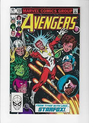 Buy Avengers #232 Eros Renamed Starfox By Wasp 1963 Series Marvel Silver Age • 5.68£