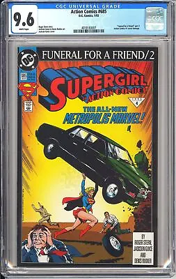 Buy Action Comics #685 CGC 9.6 WP 1993 4018183007 Supergirl Funeral For A Friend • 47.65£