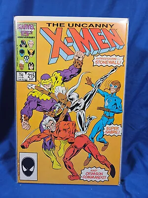 Buy The Uncanny X-Men #215 1st Crimson Commando, Stonewall, Super Sabre FN/VF 7.0 • 2.36£