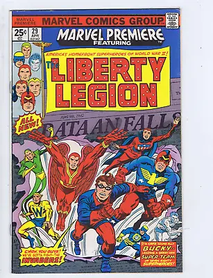 Buy Marvel Premiere #29 Marvel 1976 Featuring The Liberty Legion ! • 39.44£