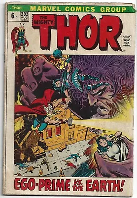 Buy Thor #202 - Ego-Prime Origin Continued, 1972, Marvel Comic • 7£
