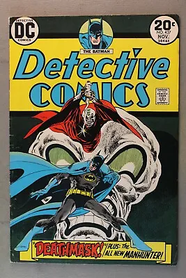 Buy Detective Comics #437 *1973* Batman  DEATHMASK!  Plus The All New Manhunter!  • 11.27£