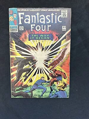 Buy Fantastic Four #53 2nd Appearance Black Panther 1st Klaw Marvel 1966 Key • 39.52£