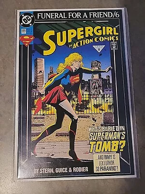 Buy Action Comics #686 Supergirl In (Funeral For A Friend) #6 Feb, 1993  NM • 3.21£