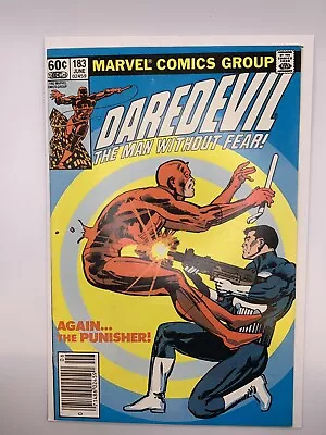 Buy Daredevil #183 Newsstand 1st Battle Vs Punisher Frank Miller (1982) VF/NM • 27.66£