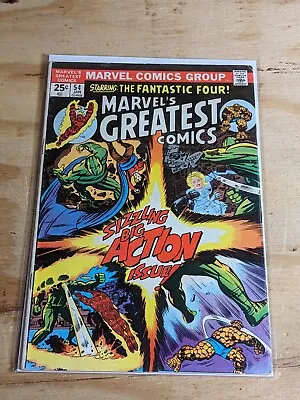 Buy MARVEL'S GREATEST COMICS #54 Boarded January 1975 Starring The Fantastic Four! • 7.90£
