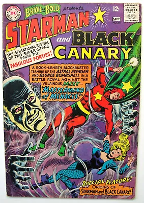 Buy THE BRAVE AND THE BOLD #61 VG+ Silver Age DC Comic 1965 STARMAN & BLACK CANARY • 31.94£