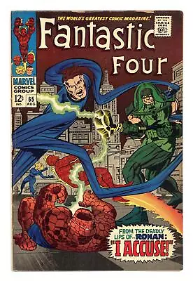 Buy Fantastic Four #65 VG+ 4.5 1967 1st App. Ronan The Accuser • 36.03£