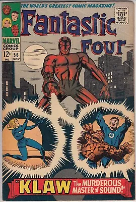 Buy Fantastic Four 56 - 1966 - Dr. Doom, Silver Surfer - Cents Issue - Fine + • 49.99£