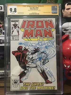 Buy Iron Man 219 Cgc 9.8 Signed & Sketch By Bob Layton First Ghost • 789.82£