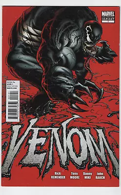 Buy Venom #1 2nd Print Red Cover Variant Rick Remender Marvel Comics 2011 Vol 2 • 39.97£