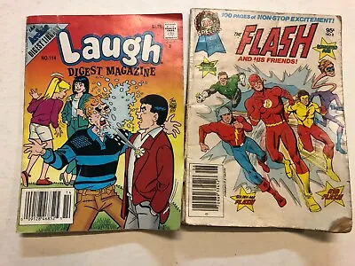Buy Lot Of Two Digest Comics, Laugh Digest Magazine No.114, The Flash Friends No.2 • 15.04£