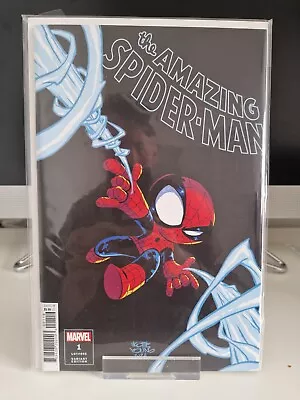 Buy The Amazing Spider-Man #1 Skottie Young Variant Marvel Comics 2022 Nm • 1.20£