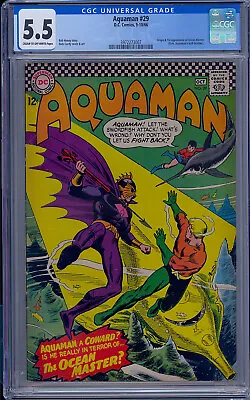 Buy Cgc 5.5 Aquaman #29 1st Appearance Of Ocean Master 1964 • 231.85£