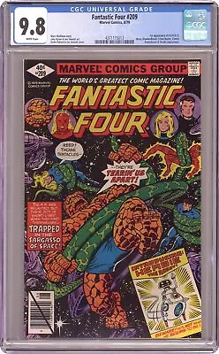 Buy Fantastic Four #209 CGC 9.8 1979 4371115013 1st App. Herbie The Robot • 296.91£
