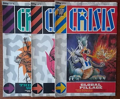 Buy 2000AD Presents CRISIS :Issues #4, #5  :Nov/Dec 1988💥GREAT Condition! RARE ! • 6£