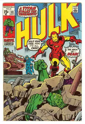 Buy Incredible Hulk #131 6.0 // Herb Trimpe Cover Marvel Comics 1970 • 24.79£