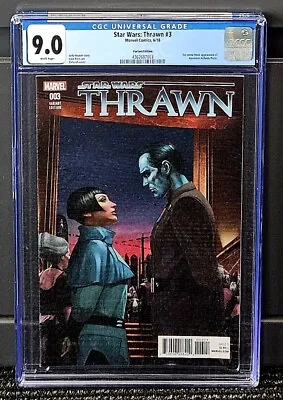 Buy Star Wars Thrawn #3 1:25 Rahzzah Variant Cgc 9.0 1st  Governor Arihnda Pryce Nm • 94.84£