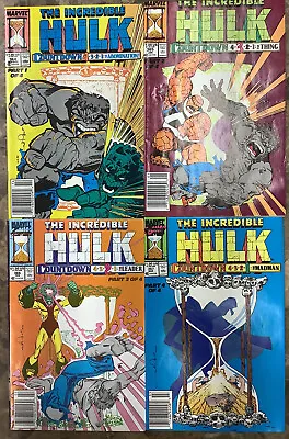 Buy The Incredible Hulk #364-367 Marvel 1990/91 The Leader Part 1-4 Newsstand Comics • 12.78£
