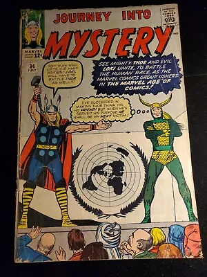 Buy Journey Into Mystery 94, Marvel Comics 1963, Loki Cover And Appearance!  • 122.96£