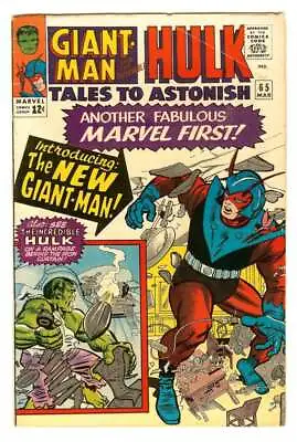 Buy Tales To Astonish #65 4.5 // Debut Of New Giant-man Costume Marvel Comics 1965 • 43.17£