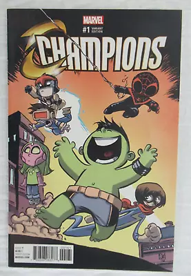 Buy Champions #1 Skottie Young Baby Variant Cover Marvel Comics 2016 Miles Morales • 15.82£