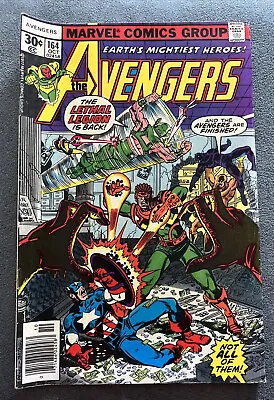 Buy Marvel Comic Book Bronze Age  The Avengers #164 Newsstand VG+FN- Cond • 2.20£