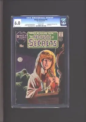 Buy House Of Secrets #92 CGC 6.0 1st App Of The Swamp Thing. Grey Tone Cover 1971 • 1,498.59£