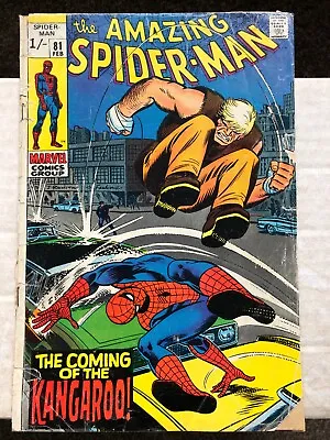 Buy The Amazing Spider-Man 81 (1970) Origin And 1st App Of The Kangaroo • 12.99£