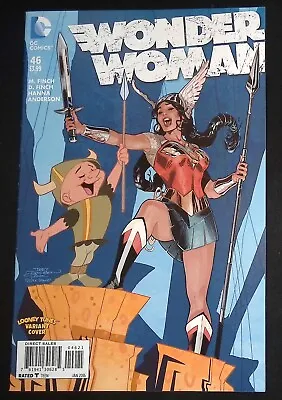 Buy Wonder Woman #46 New 52 DC Comics Terry Dodson Looney Tunes Variant NM • 2.99£
