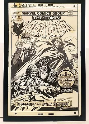 Buy Tomb Of Dracula #38 By Gene Colan 11x17 FRAMED Original Art Poster Marvel Comics • 48.16£
