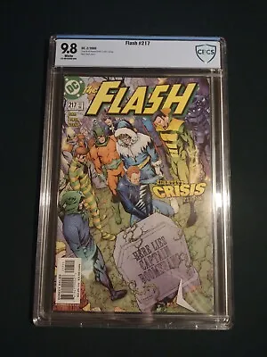 Buy Flash #217 CBCS 9.8 NM/MT Identity Crisis Tie-in DC Comics Guest Starring BATMAN • 48£