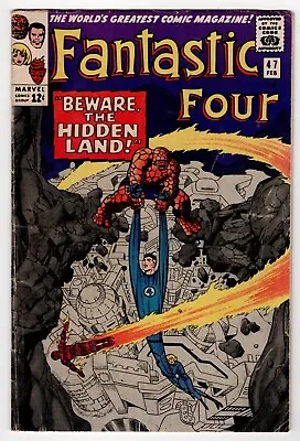 Buy Fantastic Four #47 (1966) 1st Appearance Maximus & Great Refuge By Marvel Comics • 27.46£