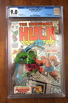 Buy Incredible Hulk #122 CGC 9.0 - Hulk Vs. Thing • 197.09£