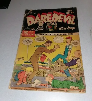 Buy Daredevil #92 Lev Gleason 1949 Charles Biro Art Golden Age Little Wise Guys  • 12.37£