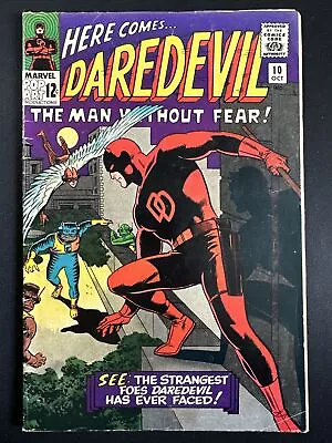 Buy Daredevil #10 Marvel Comics Vintage Old Silver Age 1st Print 1965 Good/VG *A1 • 27.66£