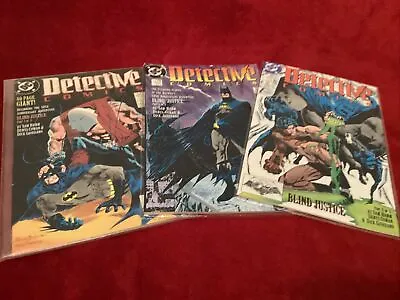 Buy RARE Batman Detective Comics 598 599 600 - Blind Justice Complete -1989, Bagged. • 14.99£